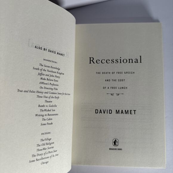 Recessional by David Mamet (Hardcover, 2022) |First Edition| - Picture 8 of 10